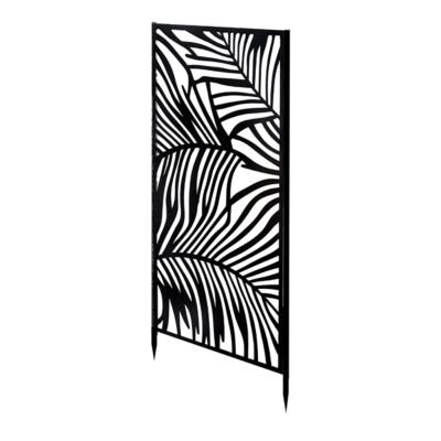 Panneau de clôture métallique décoratif, brise-vue pour terrasse, balcon et jardin - Largeur 45 x hauteur 100 cm