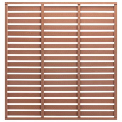 Panneau de clôture WPC 180x180 cm Marron vidaXL