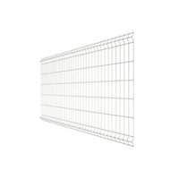 Panneau de clôture grillagé Arista blanc 123 x 200 cm