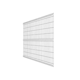 Panneau de clôture grillagé Arista noir 193 x 200 cm