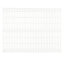 Panneau de clôture grillagée Blooma Louga blanc 198,5 x h.153 cm
