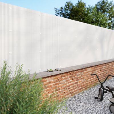Panneau de clôture grillagée Blooma Louga gris 198,5 x h.103 cm