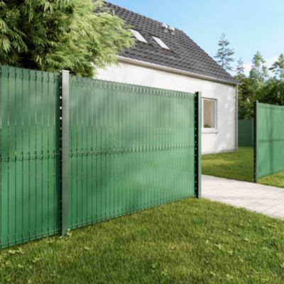 Panneau de clôture grillagée Blooma Louga vert 198,5 x h.153 cm
