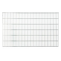 Panneau de clôture grillagée premium vert 200 x h.123 cm