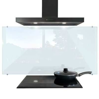 Panneau de cuisine en verre Tulup 140x70 cm protection transparente en verre XXL