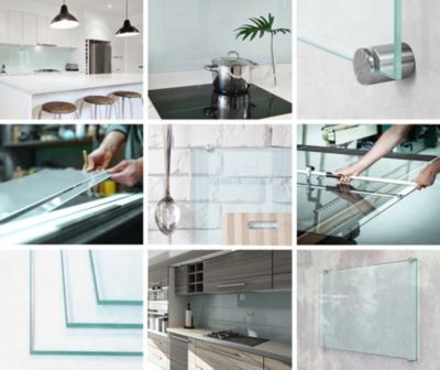 Panneau Décoratif Tulup Sur Verre 125x50cm - Motif Cascades De Krka - Style Moderne Vert