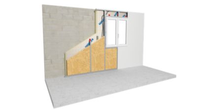 Panneau de fibre de bois Soprema 122 x 57,5 cm ep. 100 mm 2.6m²K/W (vendu par lot 4 panneaux)