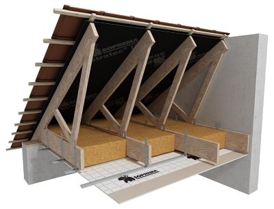 Panneau de fibre de bois Soprema 122 x 57,5 cm ep. 100 mm 2.6m²K/W (vendu par lot 4 panneaux)