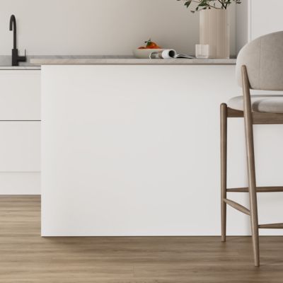 Panneau de finition îlot GoodHome Garcinia blanc mat H. 89 cm x l. 200 cm x Ép. 16mm