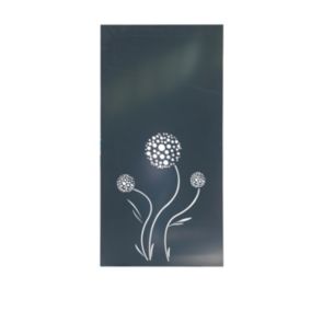 Panneau de jardin Tara aspect acier gris Anthracite 100X60 cm Idéal garden