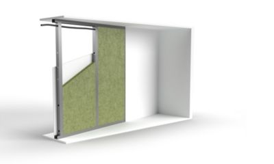 Panneau de laine de verre Murs URSA Serenity 1,35 x 0,6m Ép. 4,5 cm R. 1,20 m².k/w (lot de 16 panneaux)