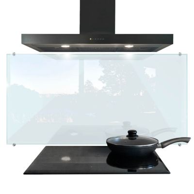 Panneau de protection transparent Tulup 120x60 cm pour cuisine avec fixations