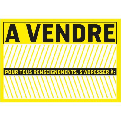 Panneau de signalisation "A vendre" Chapuis