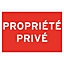 Panneau de signalisation "Propriété privée"
