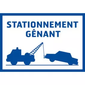 Panneau de signalisation "Stationnement gênant" Chapuis