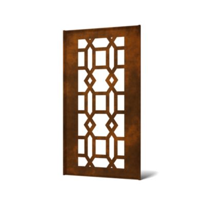 Panneau décoratif 4 pour pergola coloris rouille H.225 x l.120 cm 4ALU