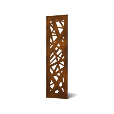 Panneau décoratif 5 pour pergola coloris rouille H.225 x l.60 cm 4ALU