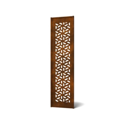 Panneau décoratif 6 pour pergola coloris rouile H.225 x l.60 cm 4ALU