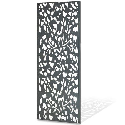 Panneau decoratif exterieur metal 160 x 60 CM gris