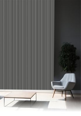 Panneau décoratif fraisé gris L.280 x l.60 x ép.1,5 cm, Wallaby
