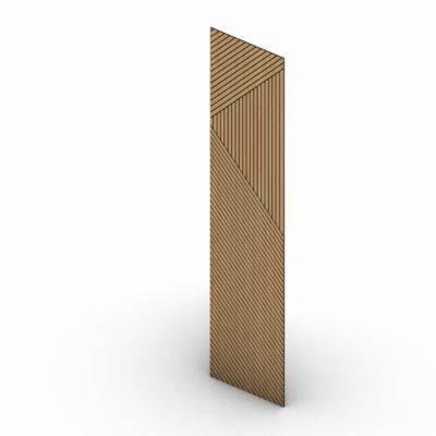 Panneau décoratif Odin en MDF(m) décor chêne Saragosse L. 260 x l. 60 cm, ép. 8 mm