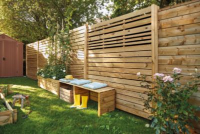 Panneau déstructuré Mahoé H. 60 cm x L. 180 cm en bois