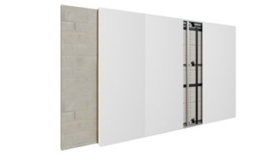 Panneau doublage polyuréthane haute performance Soprema 250 x 120 cm ép. 10+60 mm R. 2,8 m²K/W (vendu au panneau)