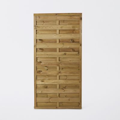 Panneau droit de clôture Douro en bois traité ép.35 mm L.90 x H.180 cm