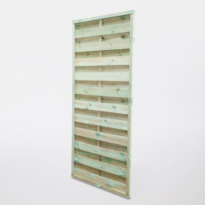 Panneau droit de clôture en bois traité ép.25 mm L. 90 x H.180 cm