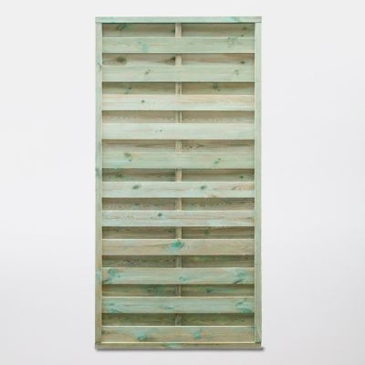 Panneau droit de clôture en bois traité ép.25 mm L. 90 x H.180 cm