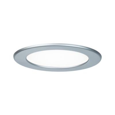 Panneau encastré LED IP44 rond 170 mm 12W 850lm 4000K Chrome mat