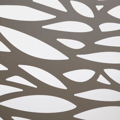 Panneau Feuilles Neva L.179 x H.88 cm aluminium taupe