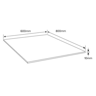 Panneau forex - 80 x 60 cm, ép.10 mm (vendu au panneau)