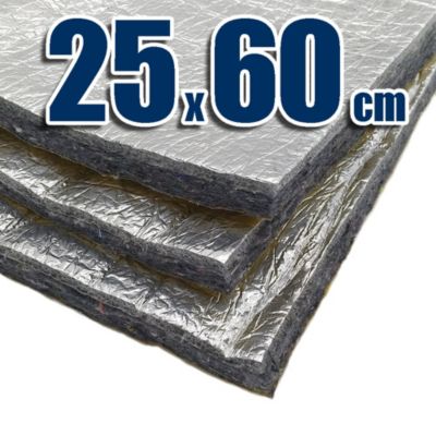 Panneau isolant acoustique spécial (25 cm x 60 cm) - Isolation acoustique et thermique pour maisons, bureaux, véhicules, caravanes