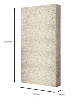 Panneau isolant en fibres végétales et recyclées Knauf Thermasoft Natura - 0,6 x 1,25 m ép.45 mm R.1,15 m²K/W