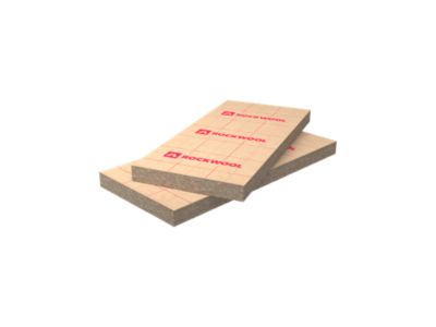Panneau isolant laine de roche Rockwool Rockmur kraft - L.135 x l.60 x ép. 10 cm
