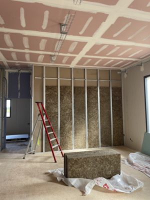 Panneau isolant laine de roche Rockwool Rockmur kraft - L.135 x l.60 x ép. 10 cm