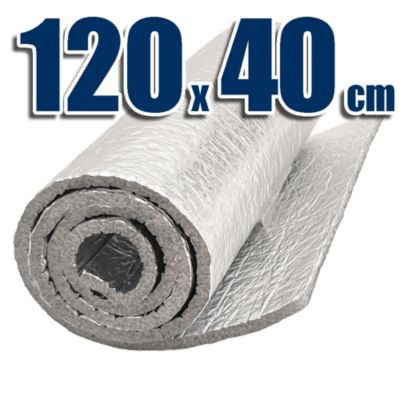 Panneau isolant pour coffres de volets roulants (120 x 40cm) - Avec 2 couches 100% aluminium et 1 couche de mousse polyéthylène