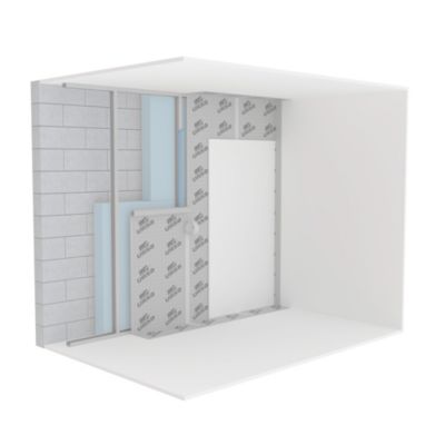Panneau isolant textile recyclé semi-rigide Ursa Uptex L.125 x l.6 cm x ép.100 mm R.2,7 m² K/W