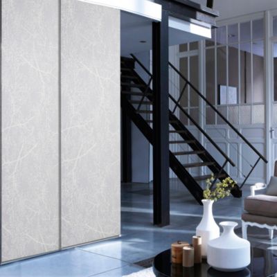 Panneau japonais arbre blanc l.45 x H.260 cm