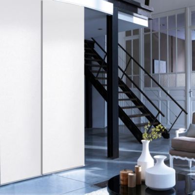 Panneau japonais occultant uni blanc l.45 x H.260cm Madeco