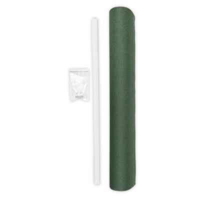 Panneau japonais occultant uni vert kaki l.45 x H.260cm Madeco