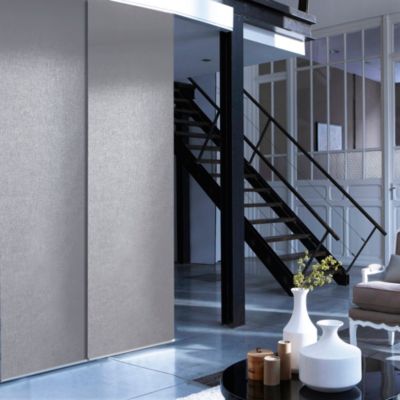 Panneau japonais uni gris l.45 x H.260 cm