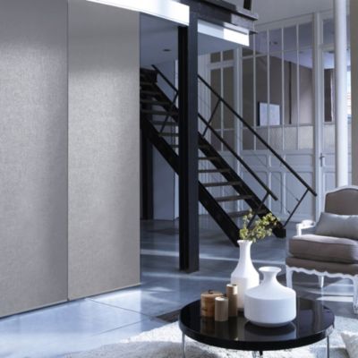 Panneau japonais uni gris l.45 x H.260 cm