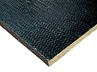 Panneau laine de roche Isover Rocflam alu - 0,6 x 1 m ép.30 mm (vendu par lot de 12 panneaux)