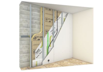 Panneau laine de verre Isover GR32 kraft - 1,35 x 0,6 m ép 100 mm R. 3,1 m²K/W (vendu par lot de 8 panneaux)