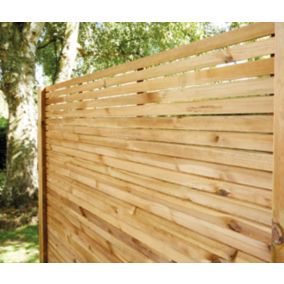 Panneau lames larges ajourées Mahoé H. 60 cm x L. 180 cm en bois