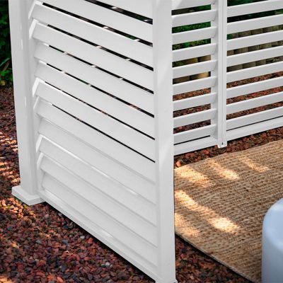 Panneau latéral à ventelles OMBREA - 1,3M Blanc