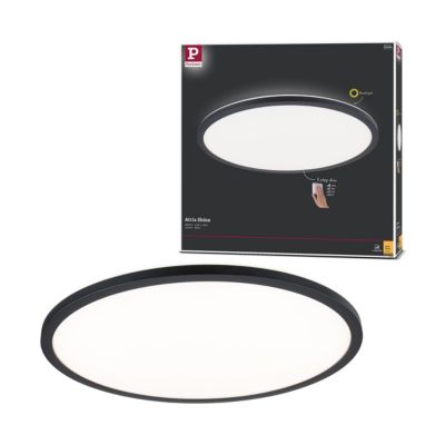 Panneau LED 3-Step-Dim Atria Shine Backlight rond 420 mm 22W 2300lm 3000K Noir gradable
