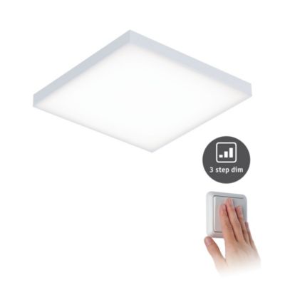 Panneau LED 3-Step-Dim Velora carré 225x225 mm 12W 1200lm 3000K Blanc gradable